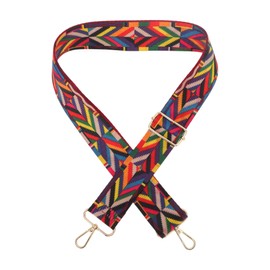 CAPASTEC Adjustable Bag Strap, Replacement Strap for Handbag, Shoulder Strap for Shoulder Bags, Floral Pattern Wide Strap for Bags and Tote Bags, Red