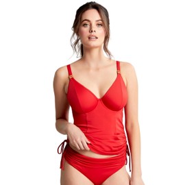 Panache Anya Riva Adjustable Side Underwire Tankini (SW1301)- Black, Fiery Red, 38DD