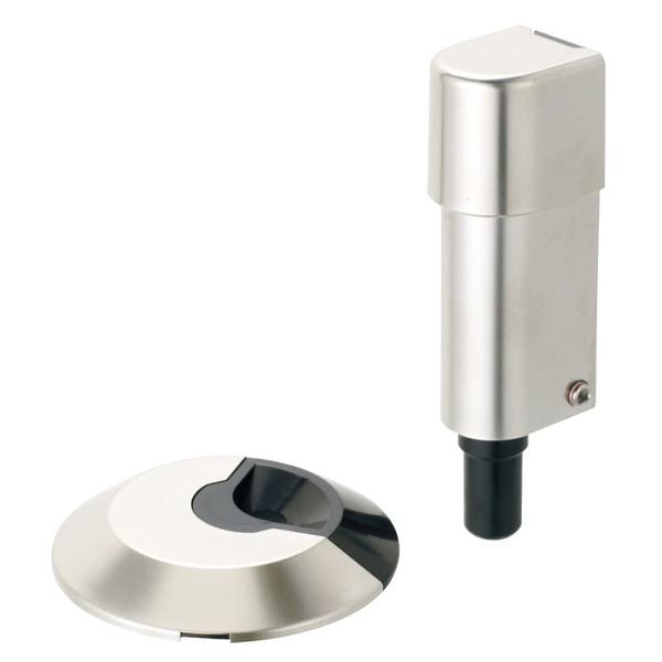Best 457 N Door Keeper with Lock, Satin Nickel #