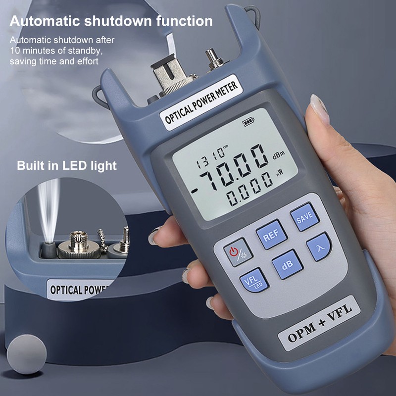 Fiber Optical Power Meter Efficient Accurate Wide Range 1MW 5KM