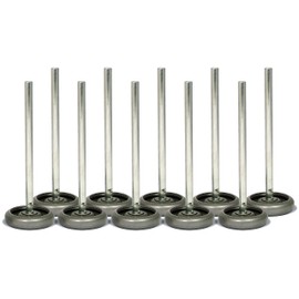 Ideal Security Inc. Garage door rollers - 3" Steel Wheels with 10 ball-bearings & 7" stem (10-pack)