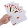 Hapros Jumbo 4x6 Inch Playing Cards Plastic Coated