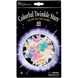 University Games Great Explorations Colorful Twinkle Stars, 40-Pack