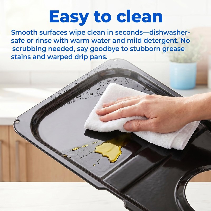 WB34K10009 WB34K10010 Gas Stove Drip Pans for GE Range 16.6