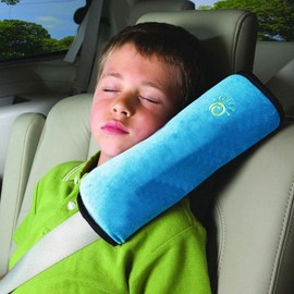Auto Seat Belt Pillow Car Safety Belt Protect, Shoulder Pad, Adjust Vehicle Seat Belt Cushion for Kids (Blue)