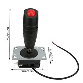 lvifloae Flug-Joystick, 8-fach verstellbarer Joystick mit Auslöser und oberer Starttaste für Videospiel-Simulatoren, Flyer