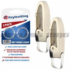 KeylessKing* 2x New Keyless Entry Remote Fob Car Key Chain Clip On Dongle for Infiniti Owners