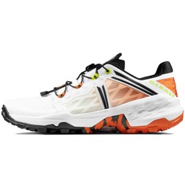 Mammut Men's Sertig TR Low Trail Running Shoe White-Dark Tangerine US 12
