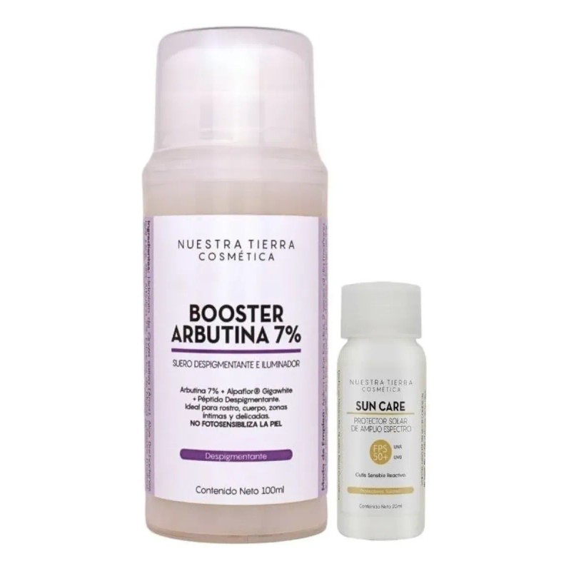 Booster Arbutina 7% Aclarante Rostro, Cuerpo, Zonas Íntimas Tipo de