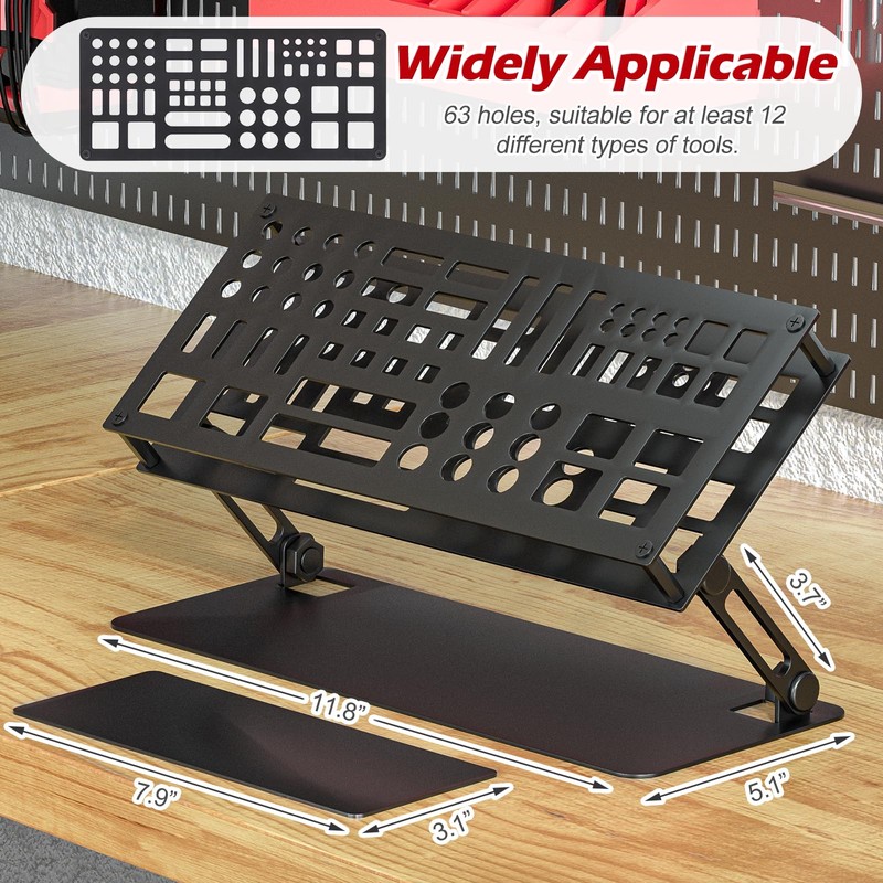 Vilaxing Screwdriver Organizer Holder Screwdriver Storage Rack for Desktop, Angle