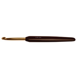 KnitPro 7 mm Aluminium Crochet Hook, Gold