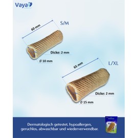 Vaya Medical Toe Cap with Fabric Cover Protector Medical Polymer Gel SmartGel 1 Piece Size L XL