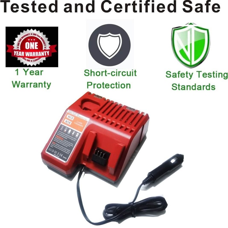 Cargador de batería multivoltaje M12 y M18