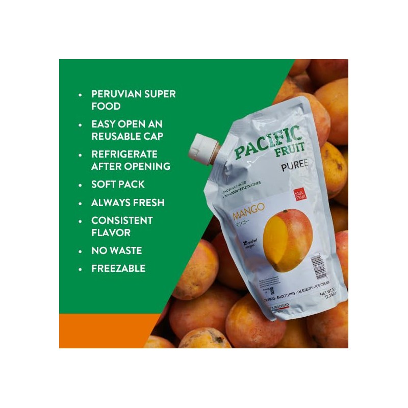 PACIFIC FRUIT - Real Mango puree for cocktails - Mango