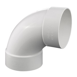 3" PVC DWV Sanitary 90° ELBOW Bend for Drain Waste and Vent, PVC Pipe Fittings Connect Coupling Adapter white (3 Inches)