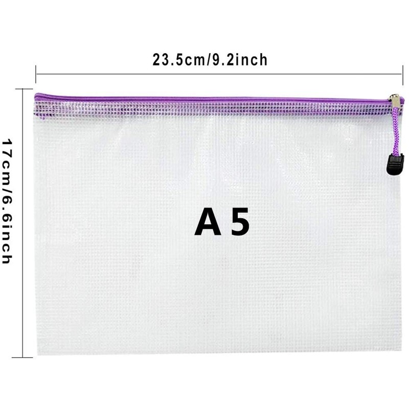 A5 Plastic Wallets Folder A5 Zip Wallets Ziplock Bags A5