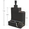 Karisky Soap Dispenser with Sponge Holder and Brush Holder, Ceramic