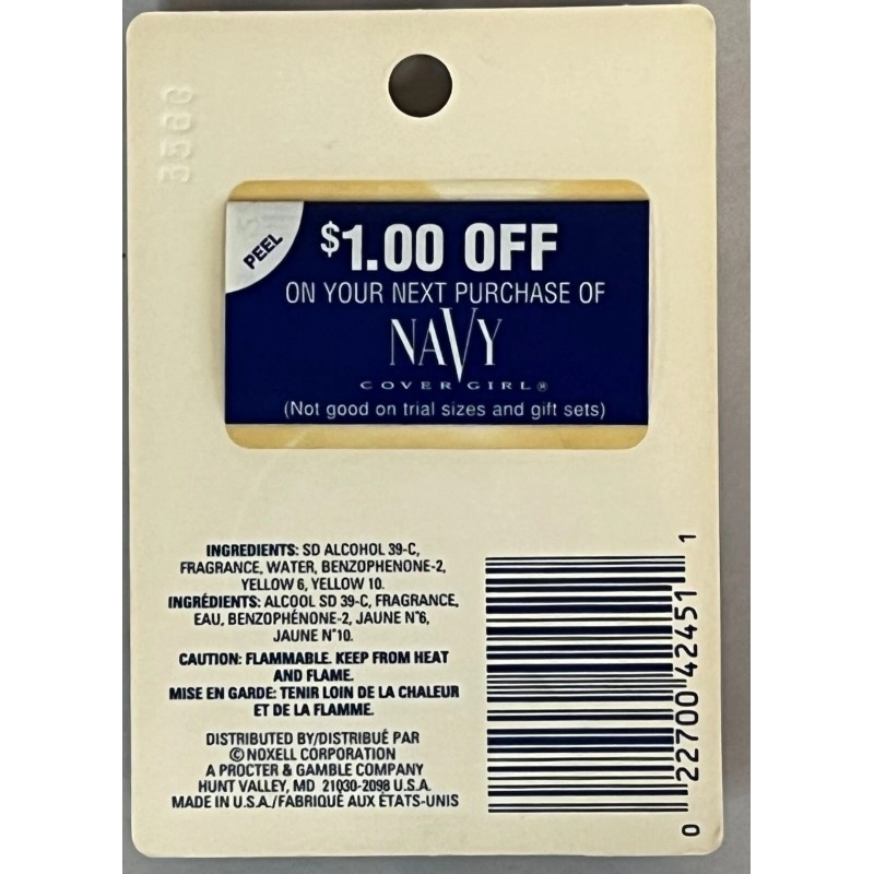 NAVY 6 pieces Navy Cologne Splash by Cover Girl 0.1
