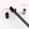 UtySty 8 Pack Cabinet Pulls Matte Black End Caps Baby