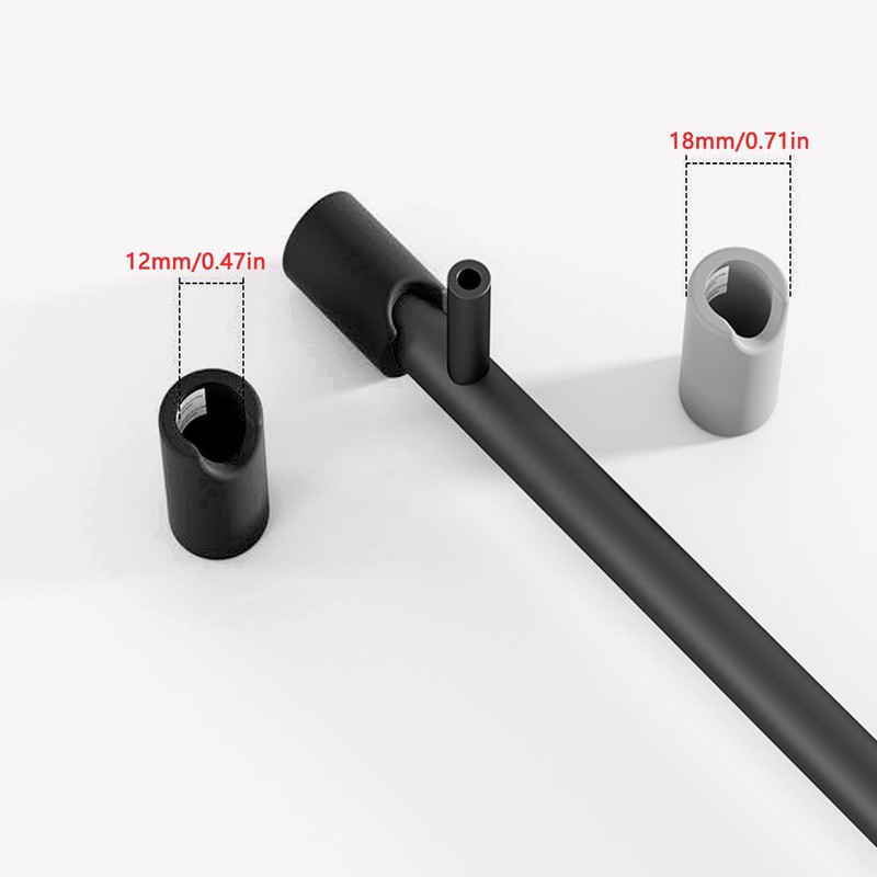UtySty 8 Pack Cabinet Pulls Matte Black End Caps Baby