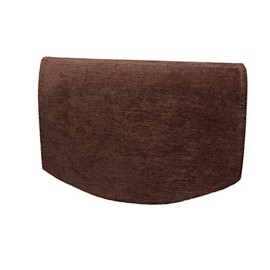 Classic Home Store Chenille Single Chair Back Plain Soft Touch Antimacassar Sofa Furniture Cover (Brown)