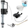 Saillong Universal Toilet Flusher Replacement Kit, Fill Valve, 2-Inch Flapper,