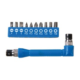 Silverline Angle Screwdriver Bit Holder Set 12pce (599368)