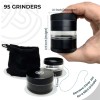 95Grinders 5-Piece 2.2" Premium Spice Grinder, Travel Friendly & Multi