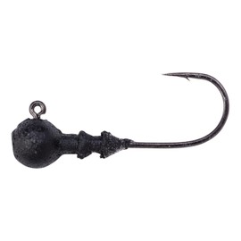 Great Lakes Finesse Stealth Ball Jig Head - Matte Black - 1/8 oz 1/0 Hook