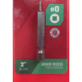 ACE 5pcs. Driver Bits  Square Recess Driver Bit #0  2" Long  Brand new in pack