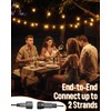 Outdoor String Lights with 4 Dimmer - 31Ft(25+6) 25 LED