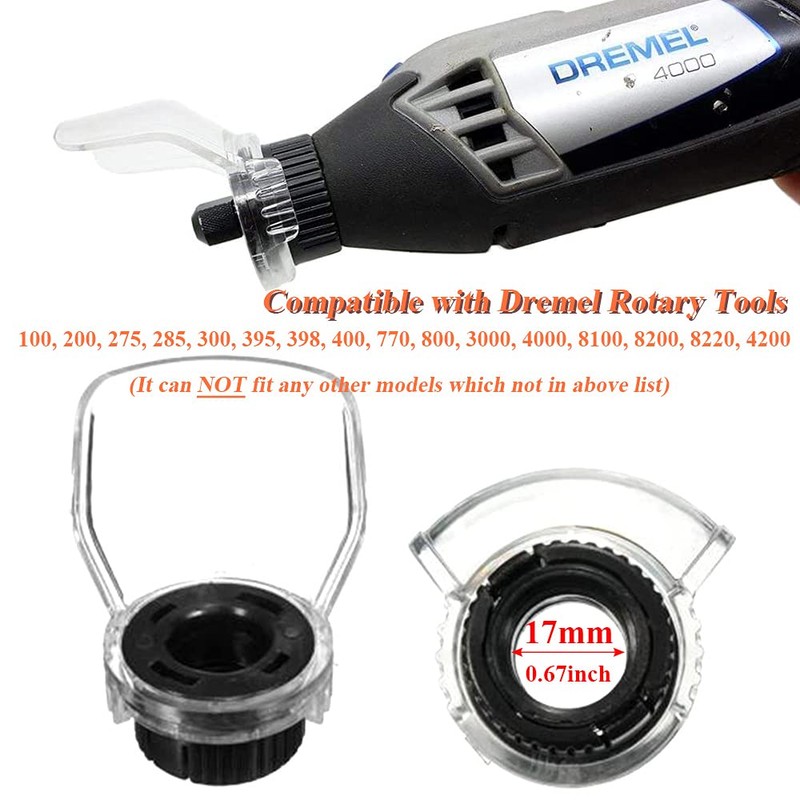 Bestgle 4 Pcs Rotary Tool Shield Attachment Safety Protective Cover