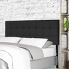 FURINNO Roanne Tufted Headboard, Queen, Black