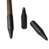 24pcs 8mm Archery Hunting Tips Arrows Broadheads Target Point Arrowheads(Black)
