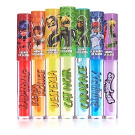 Miraculous Zag Heroez Lipgloss Collection - Juego De 7 Brill