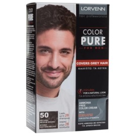 Lorvenn Color Pure For Men Natural Medium Brown No 50