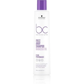 BC Bonacure BONACURE - Frizz Away Shampoo Aceite de Babasú 250 ml, Champú Antiescrespamiento, Limpia el Cabello, Suaviza Superficie Capilar, Mejora Manejabilidad, Aporta un Brillo Intenso, Controla Encrespamiento
