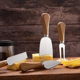 Charcuterie Board Accessories Spreader Knife Set Cheese Butter with Wooden Handles Mini Serving Tongs Spoons Forks Toothpick Flags for party Wedding Christmas