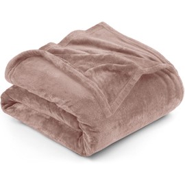 Utopia Bedding Fleece Blanket King Size Rose Pink 300GSM Luxury Anti-Static Fuzzy Soft Microfiber Bed Blanket (90x102 Inch)