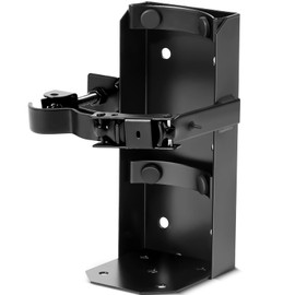 Zonon Heavy Duty Fire Extinguisher Mount Bracket Metal Fire Extinguisher Holder Wall Mount for Home Car Truck, Boat(Fe-5,Black,1 Pcs)