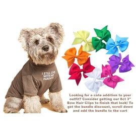 Cute Dog Clothes,Dog T Shirt for Medium Dogs.Dog Clothes for Small Dogs Girl Boy,Puppy.Breathable Soft Dog Costume for Pet Dogs Cats, Pet Pullover Jumper, Cat Clothes (L-(10~17lb), Chest~18", Khaki)