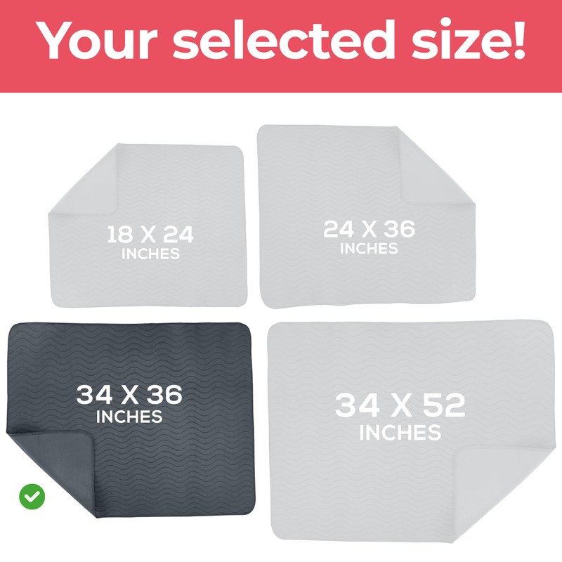 Utopia Bedding Washable Underpads 34" x 36" (Pack of 4),