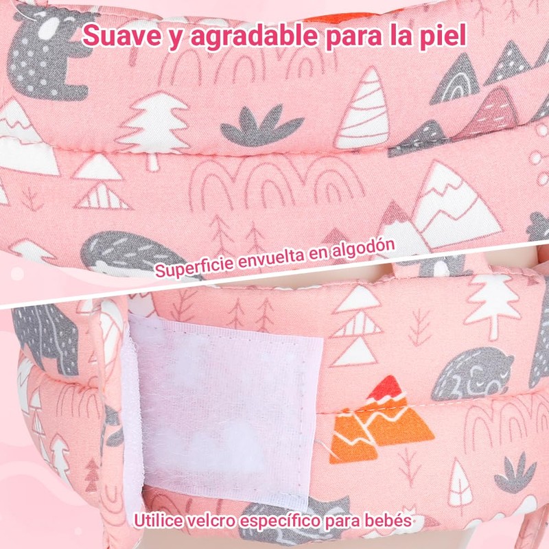 YUJWW Casco para Bebé 3 Piezas - Casco + Calcetín