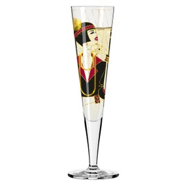 RITZENHOFF Goldnacht No. 27 1071027 Champagne Glass 200 ml Elegant Designer Piece with Real Gold Made in Germany