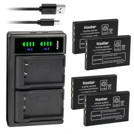 Kastar Battery LTD2 USB Charger for  URC MX 950 MX-950 URC MX 980 MX-980 MX 990 - 4 Batteries + LTD2 Charger