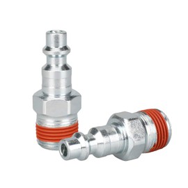 WYNNsky Industrial Type 3/8'' MNPT Zinc-Plated Plug with Sealant, 2 Pieces Air Tools Accessories Air Fittings Kit