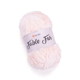 Yarnart Fable Fur Yarn (100gr), Soft Fur Yarn Chunky Fluffy Faux Fur Yarn Fuzzy Fur Yarn Eyelash Yarn for Crochet Knit Clothes Knitting Super Bulky Yarn (976)