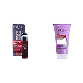 Sérum concentrado antiarrugas Revitalift Loreal Paris, 30 ml  LOréal Paris Gel Limpiador Facial Revitalift Ácido Hialurónico, 150 ml                  