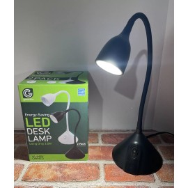 Greenlite Desk Lamps 2 Black in box Energy Saving LED Flexible Last 30k Hours