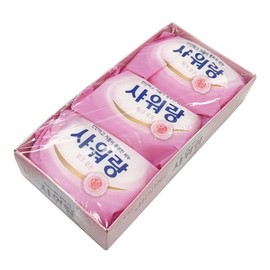 Mugunghwa Shower and Pink Rose Wash Soap 130g (3 packs) 2-White Floral